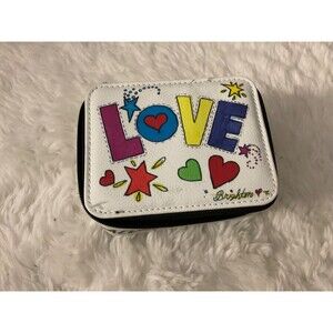 Brighton Jewelry Travel Case Zip Around Jewelry Box “Love Is All You Need” - EUC